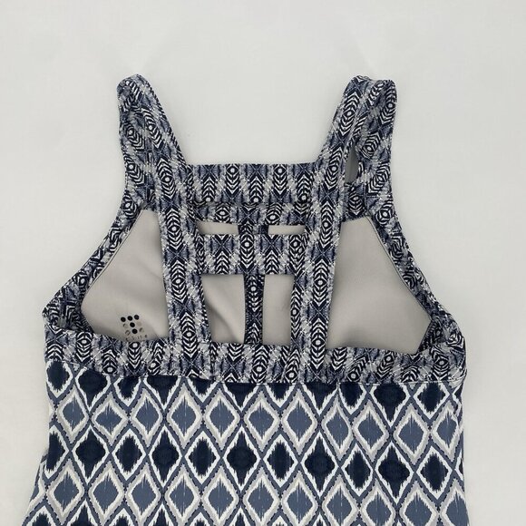 Title Nine Dress Size Small Blue Diamond Ladder Back Mini Tennis Golf Activewear - Picture 10 of 11